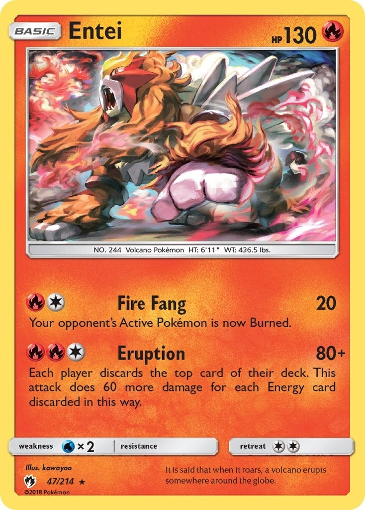 Image for Entei (47/214) - Pokemon