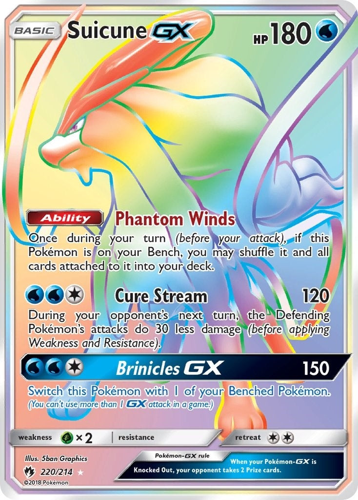 Image for Suicune GX (Secret) (220/214) - Pokemon