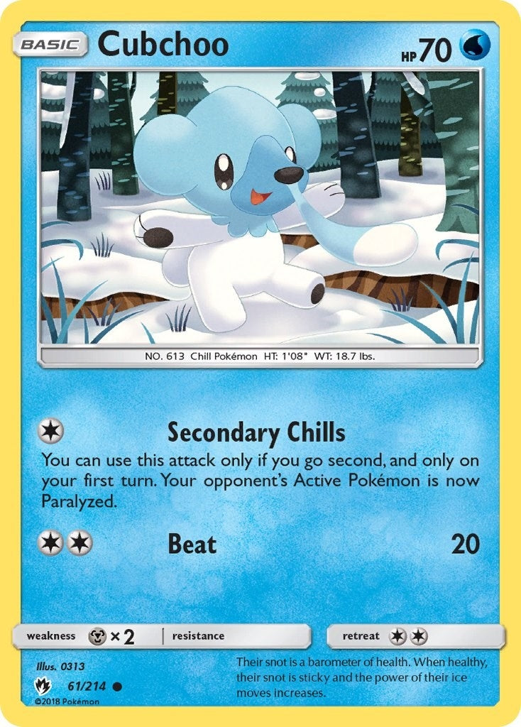 Image for Cubchoo (61/214) - Pokemon