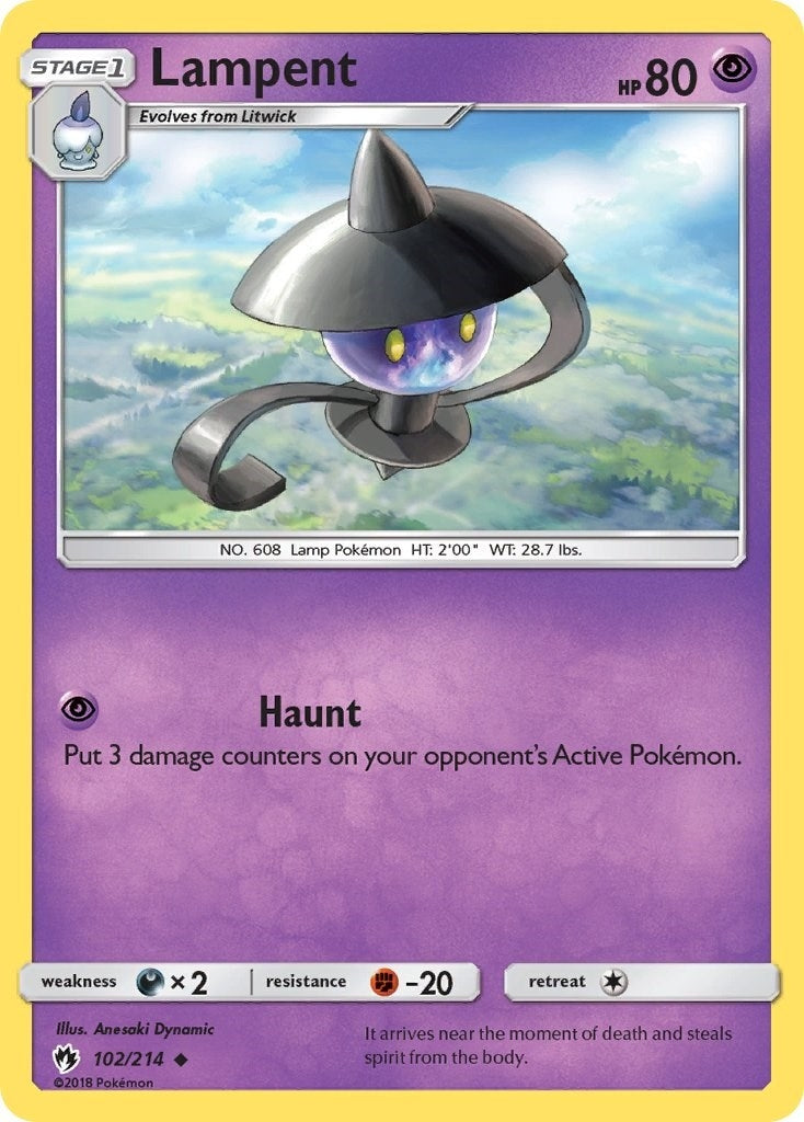 Image for Lampent (102/214) - Pokemon
