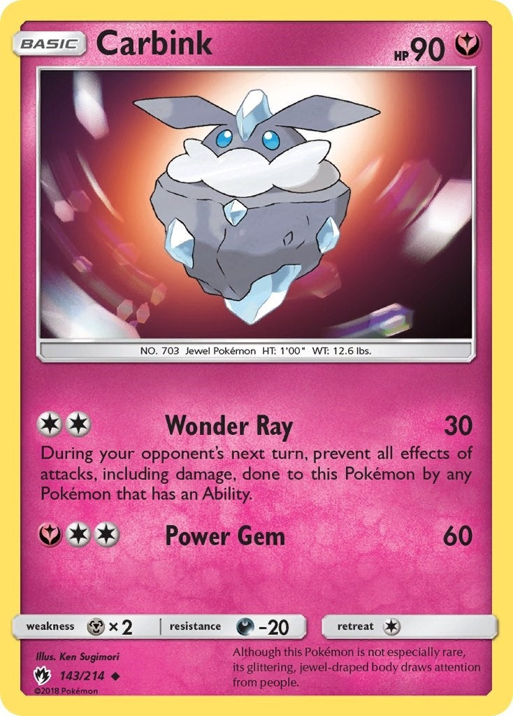 Image for Carbink (143) (143/214) - Pokemon