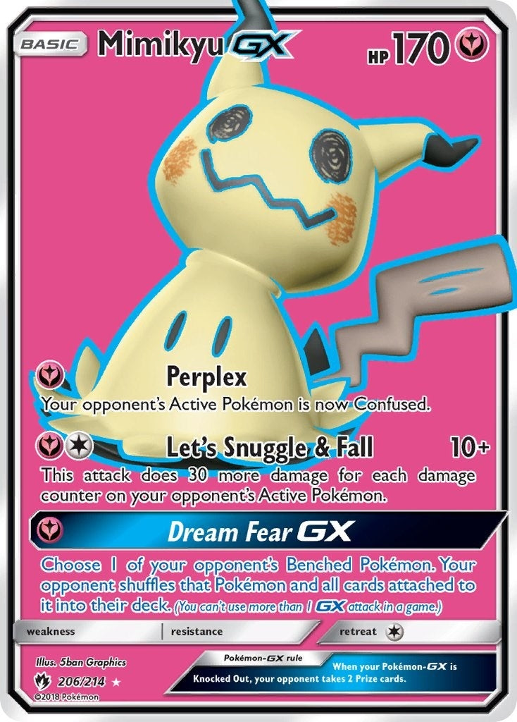 Image for Mimikyu GX (Full Art) (206/214) - Pokemon