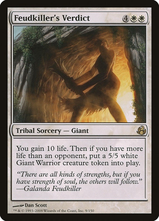 Image for Feudkiller's Verdict (9) - Magic: The Gathering