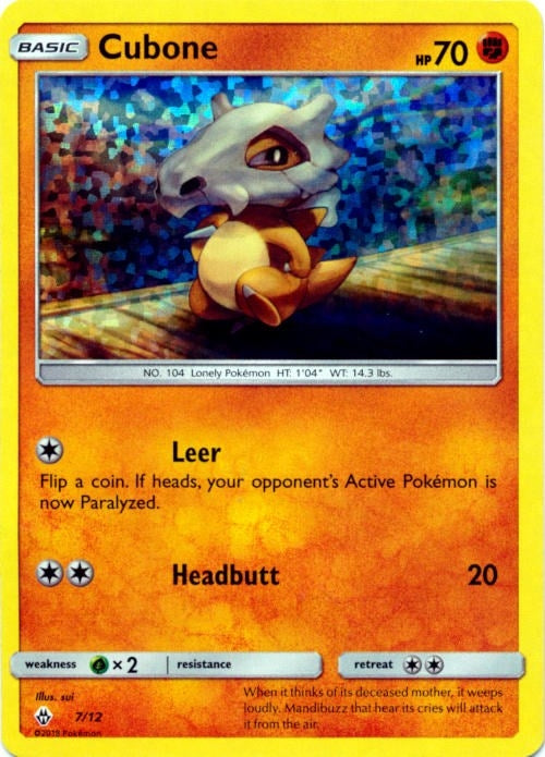 Image for Cubone (007/012) - Pokemon