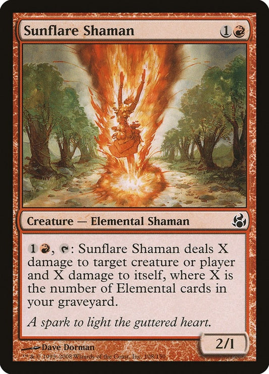 Image for Sunflare Shaman (108) - Magic: The Gathering