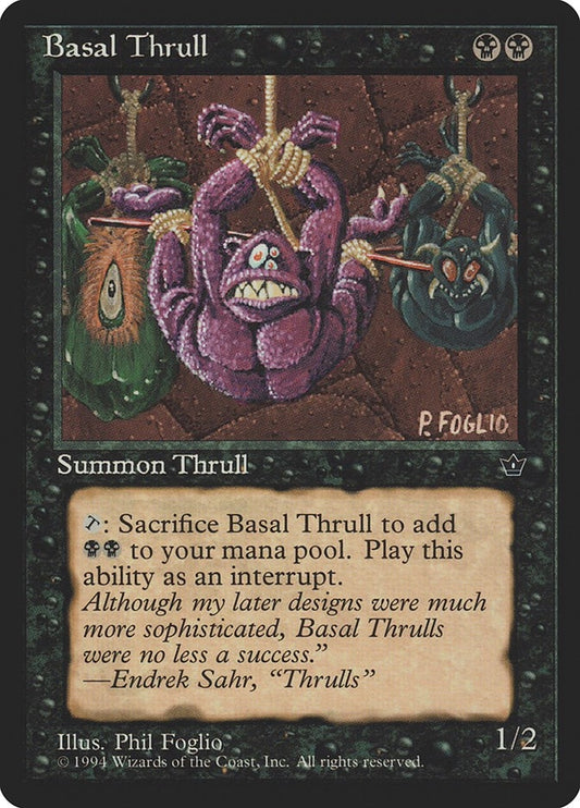 Image for Basal Thrull (P. Foglio) - Magic: The Gathering