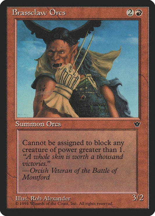 Image for Brassclaw Orcs (Alexander) (Claw) - Magic: The Gathering