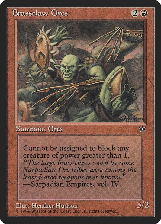 Image for Brassclaw Orcs (Hudson) - Magic: The Gathering
