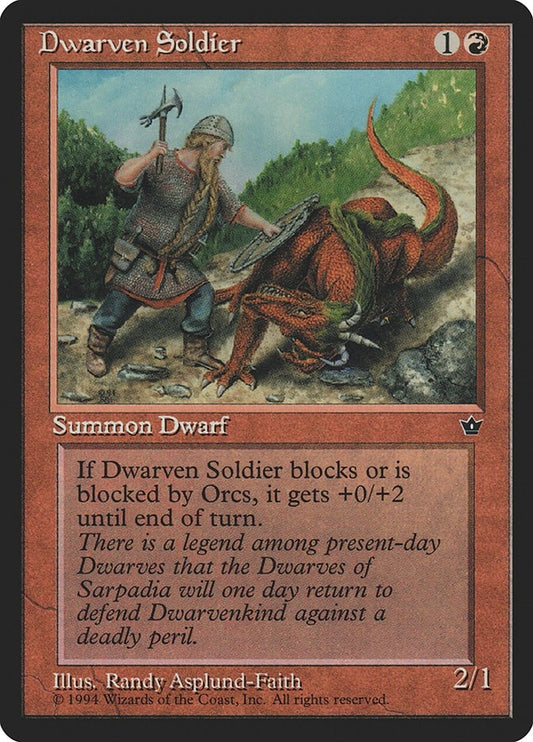 Image for Dwarven Soldier (Asplund-Faith) - Magic: The Gathering