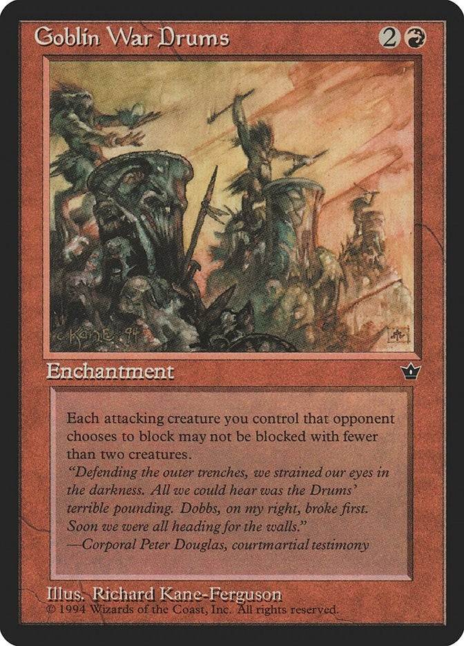 Image for Goblin War Drums (Kane-Ferguson) - Magic: The Gathering