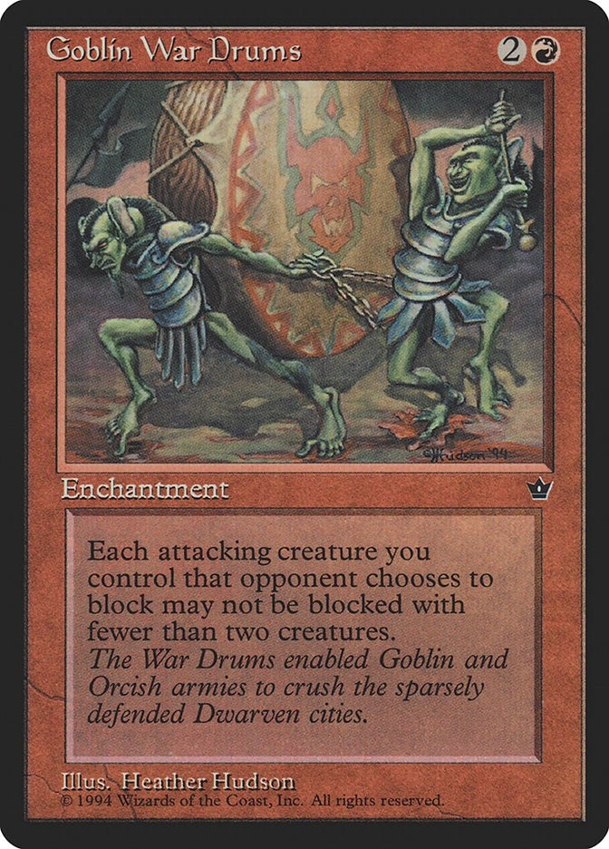 Image for Goblin War Drums (Hudson) - Magic: The Gathering