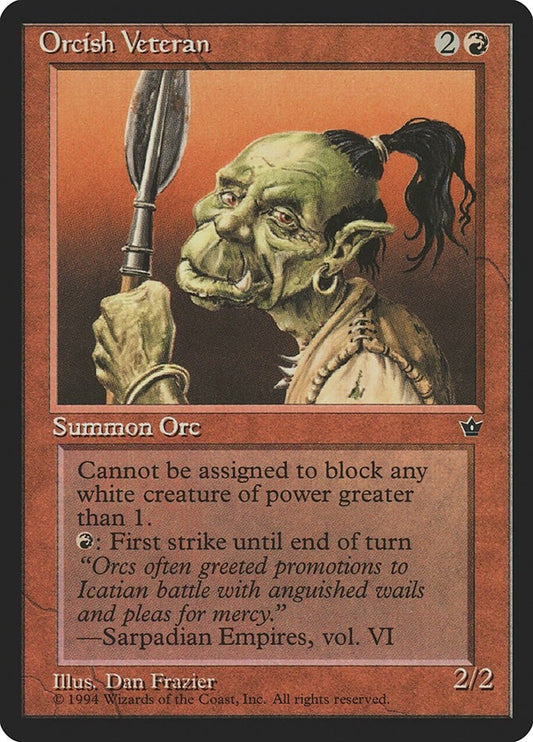 Image for Orcish Veteran (Frazier) - Magic: The Gathering