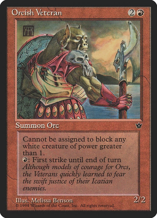 Image for Orcish Veteran (Benson) - Magic: The Gathering