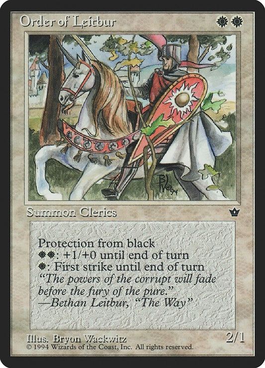 Image for Order of Leitbur (Wackwitz) (Facing Left) - Magic: The Gathering