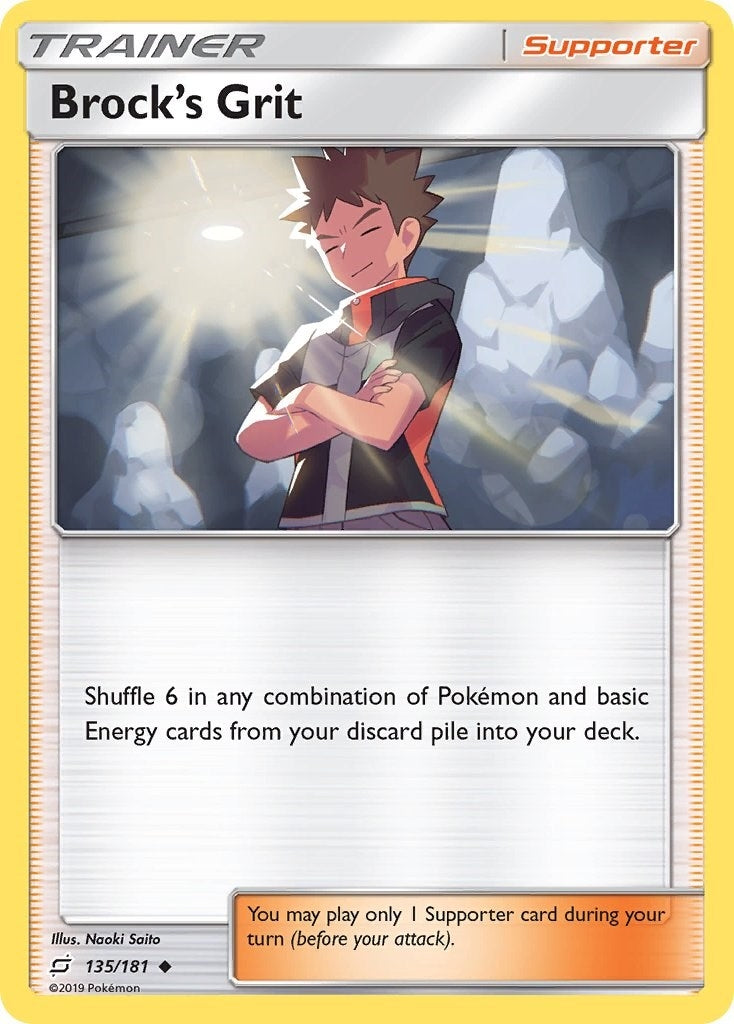 Image for Brock's Grit (135/181) - Pokemon