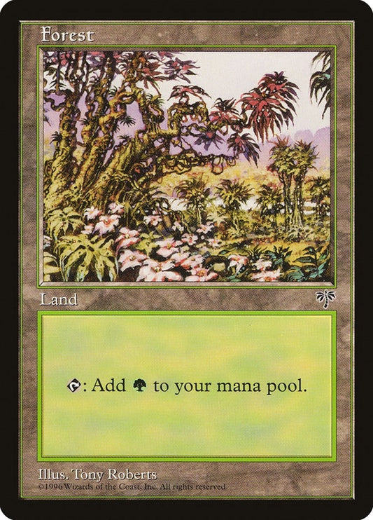 Image for Forest (Red Tree Leaves) - Magic: The Gathering