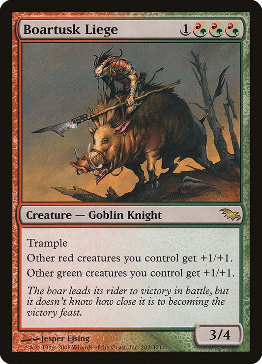 Image for Boartusk Liege (202) - Magic: The Gathering