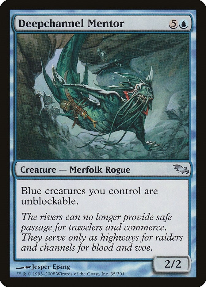 Image for Deepchannel Mentor (35) - Magic: The Gathering