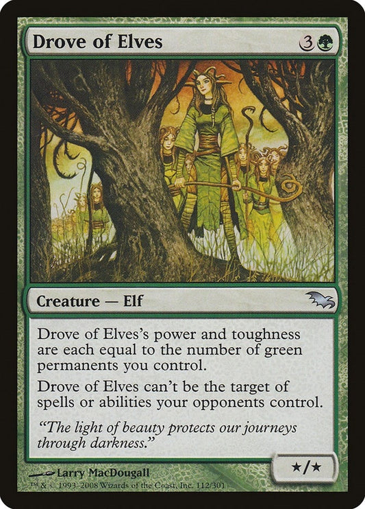Image for Drove of Elves (112) - Magic: The Gathering