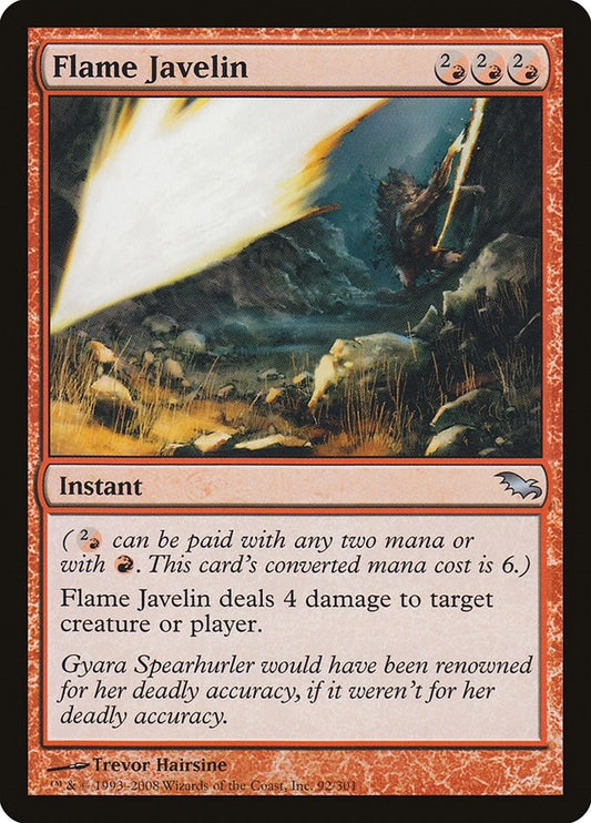 Image for Flame Javelin (92) - Magic: The Gathering