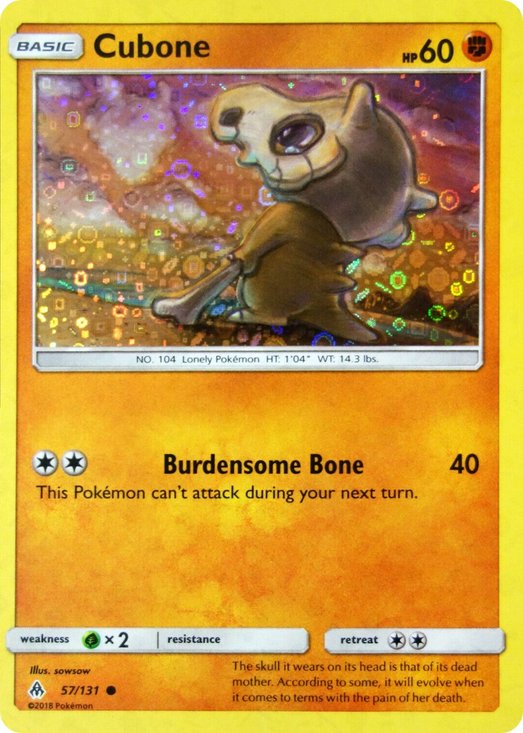 Image for Cubone - 57/131 (General Mills Promo) (057/131) - Pokemon