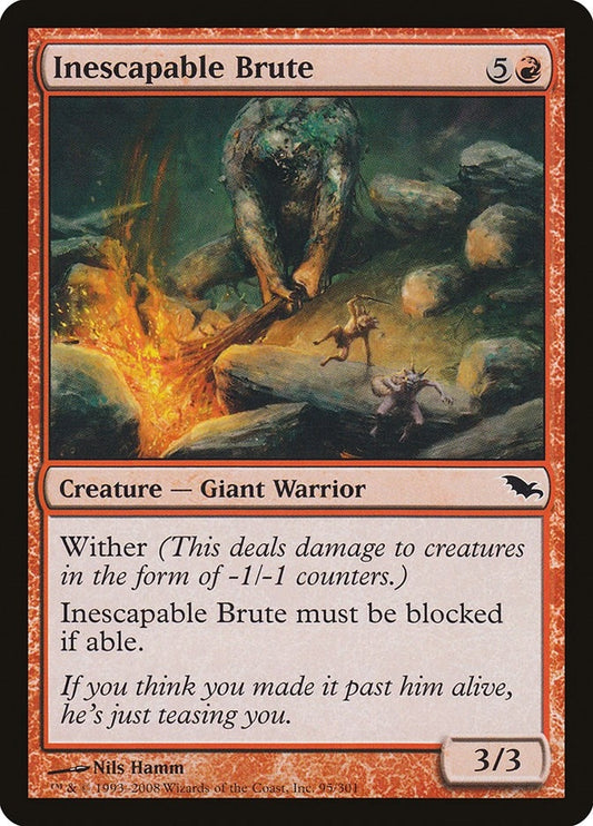 Image for Inescapable Brute (95) - Magic: The Gathering
