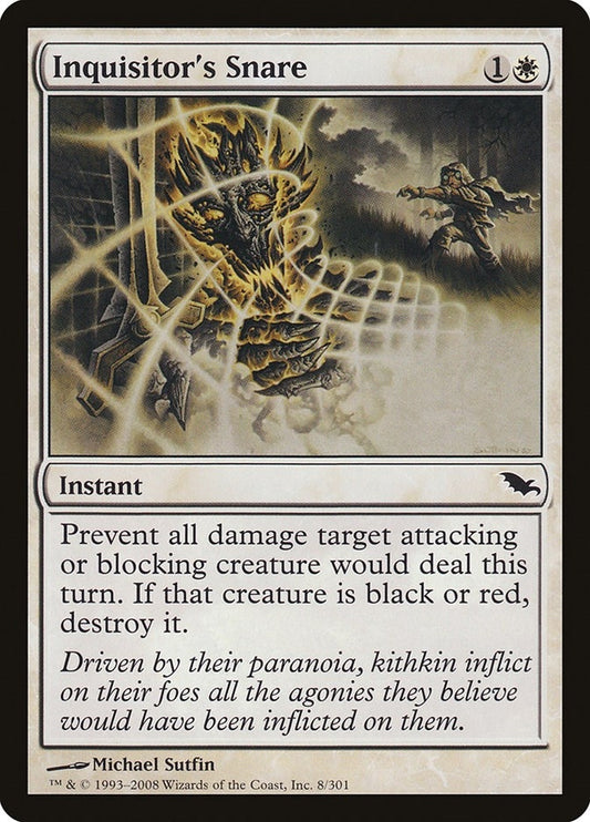 Image for Inquisitor's Snare (8) - Magic: The Gathering