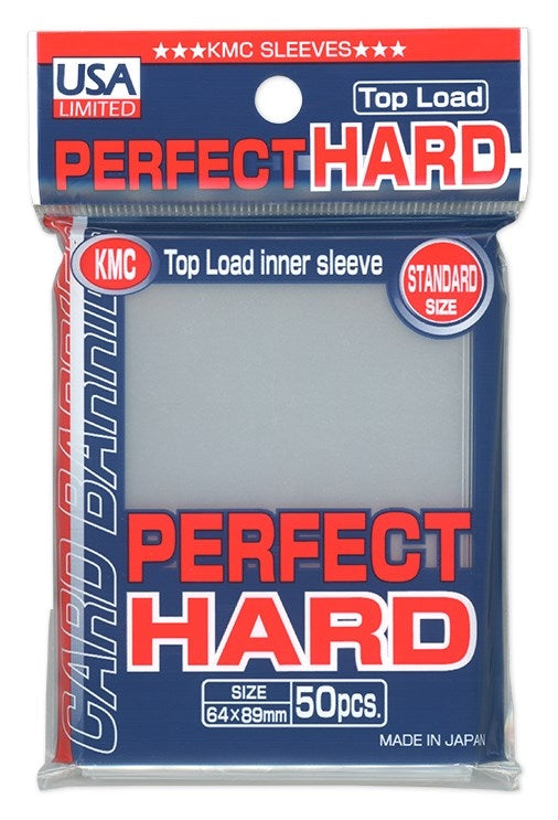 Image for USA Limited KMC Standard Sized - Perfect Hard Sleeves - Clear (50-Pack) - Card Sleeves