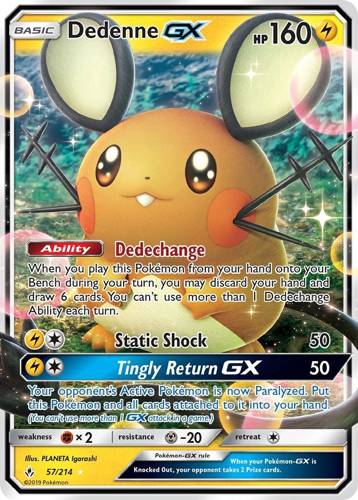 Image for Dedenne GX (57/214) - Pokemon