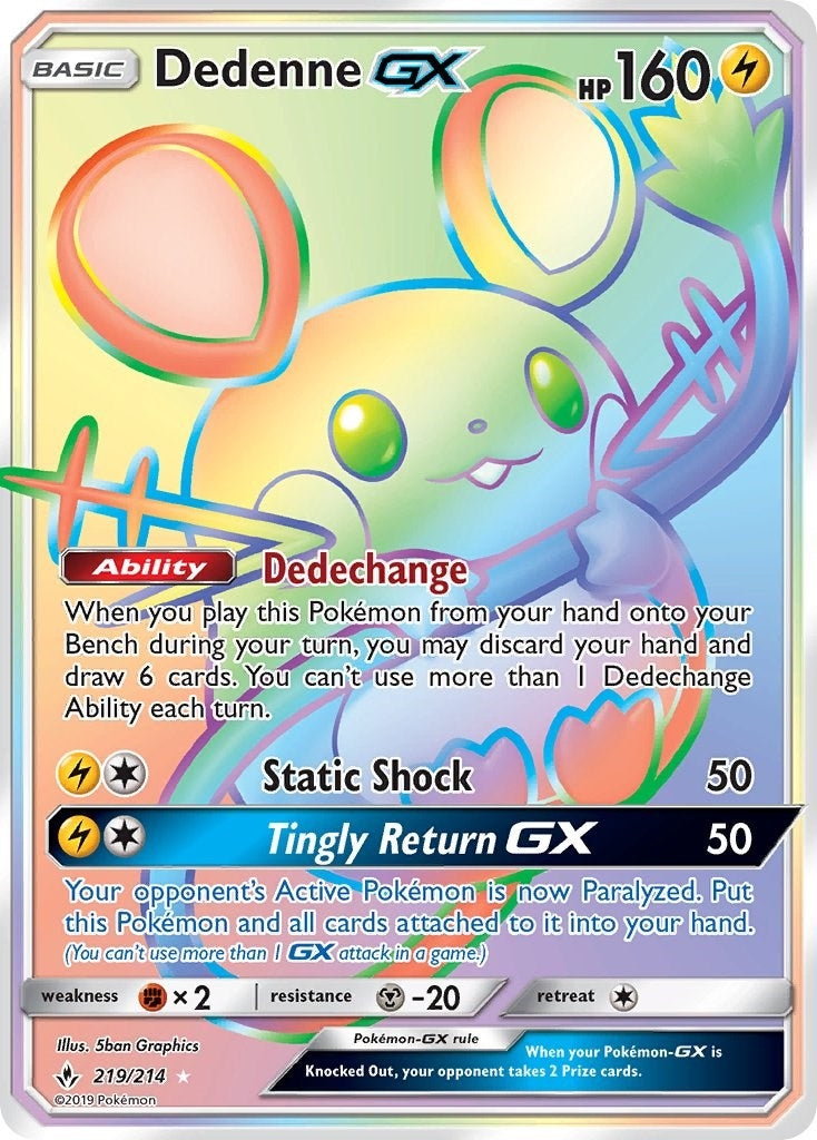 Image for Dedenne GX (Secret) (219/214) - Pokemon