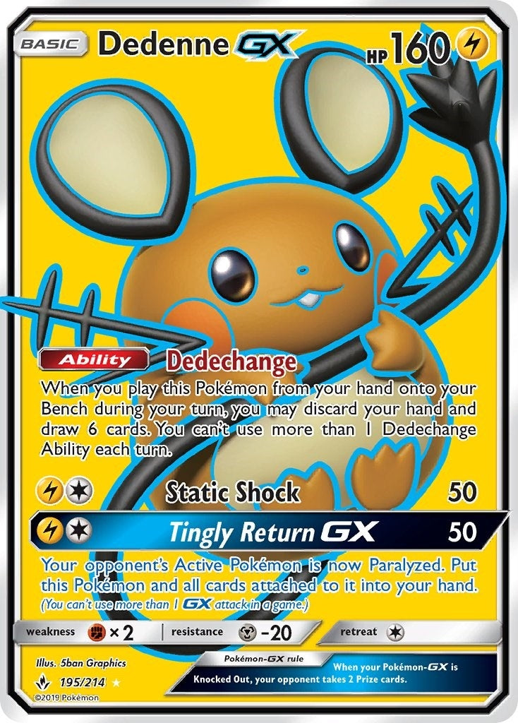 Image for Dedenne GX (Full Art) (195/214) - Pokemon