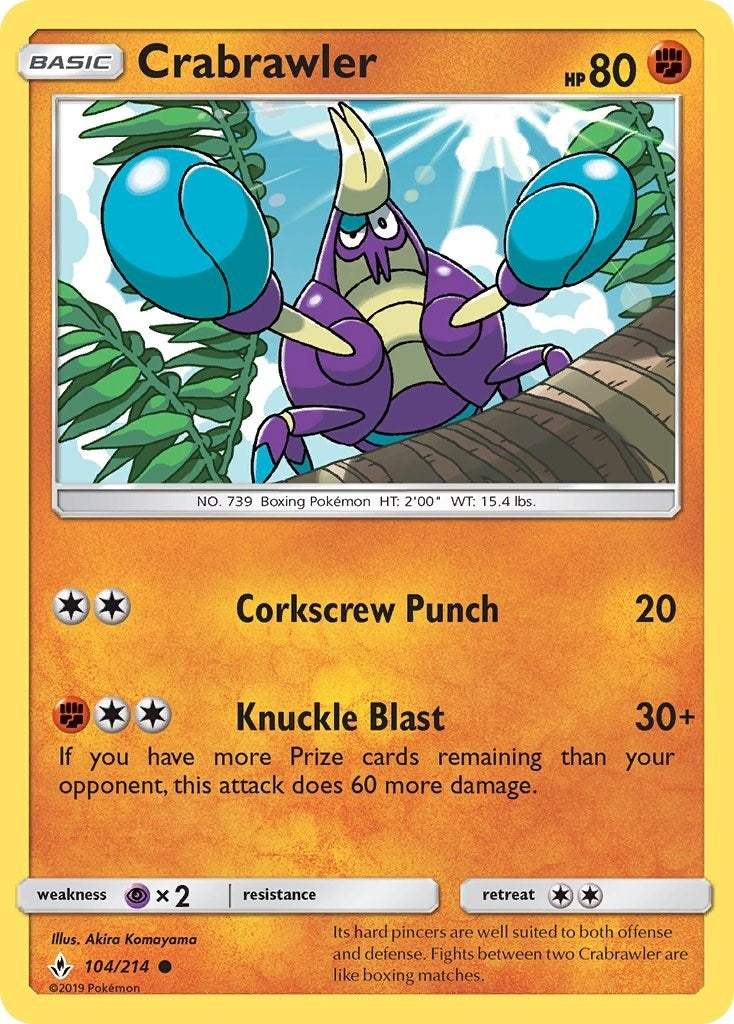 Image for Crabrawler (104/214) - Pokemon