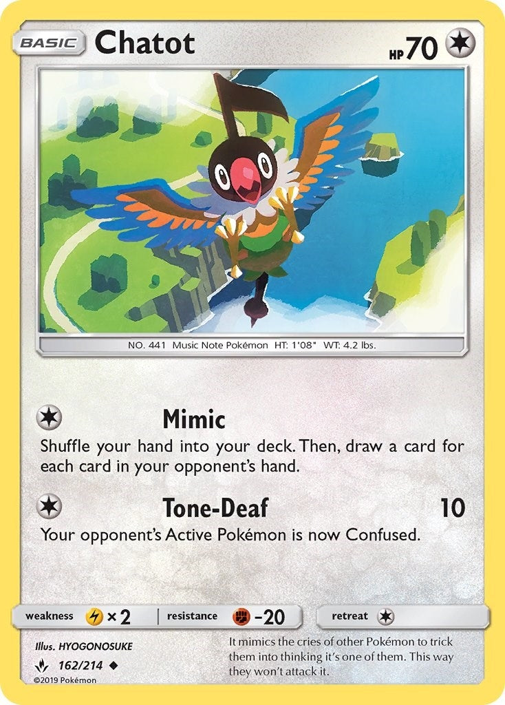 Image for Chatot (162/214) - Pokemon