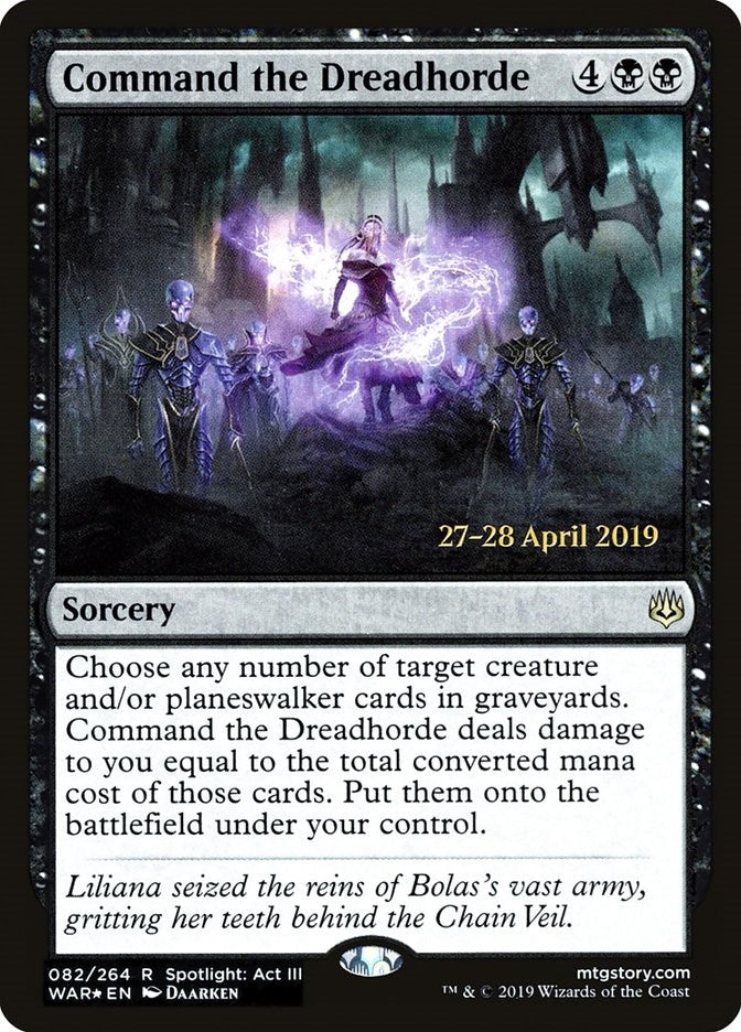 Image for Command the Dreadhorde (82) - Magic: The Gathering