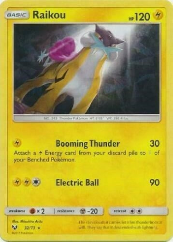 Image for Raikou - 32/73 (Let's Play, Pikachu!) (Cracked Ice Holo) (032/073) - Pokemon