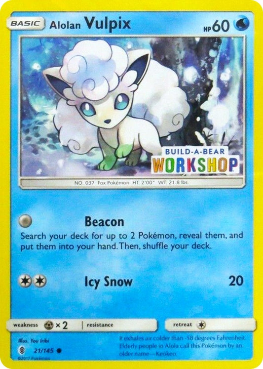 Alolan Vulpix - 21/145 (Build-A-Bear Workshop Exclusive) (021/145)