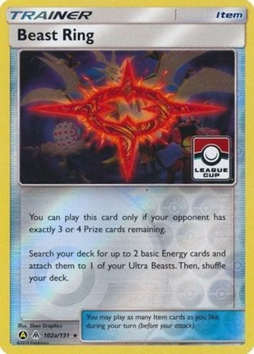 Image for Beast Ring - 102a/131 (League Cup) (102a/131) - Pokemon