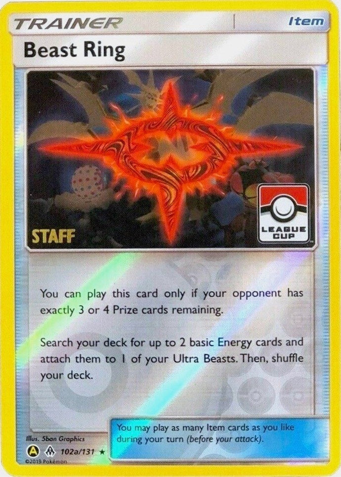 Image for Beast Ring - 102a/131 (League Cup) [Staff] (102a/131) - Pokemon