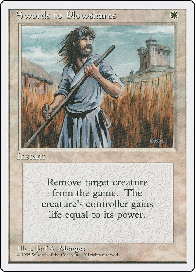 Image for Swords to Plowshares (302) - Magic: The Gathering