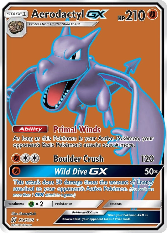 Aerodactyl GX (Full Art) (224/236)