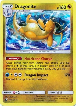 Image for Dragonite - 151/236 (Cracked Ice Holo) (151/236) - Pokemon
