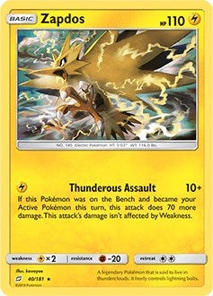 Image for Zapdos (040/181) - Pokemon