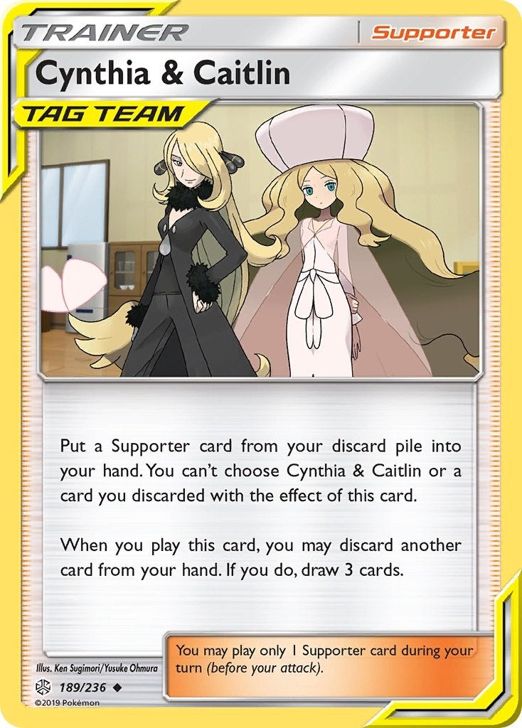 Image for Cynthia & Caitlin (189/236) - Pokemon