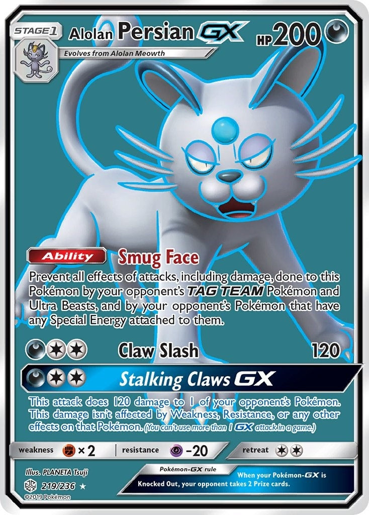 Alolan Persian GX (Full Art) (219/236)