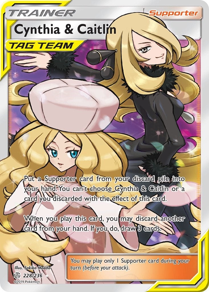 Image for Cynthia & Caitlin (Full Art) (228/236) - Pokemon