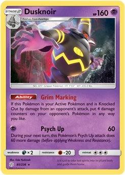 Image for Dusknoir - 85/236 (Prerelease Kit Exclusive) (085/236) - Pokemon