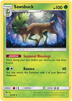 Image for Sawsbuck - 16/236 (Prerelease Kit Exclusive) (016/236) - Pokemon