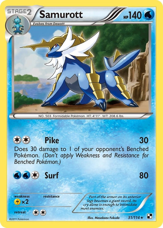 Image for Samurott (031/114) - Pokemon