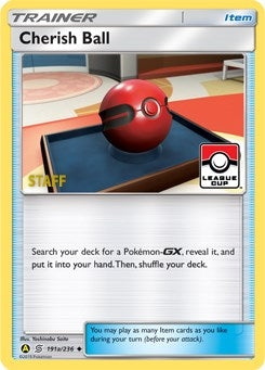 Image for Cherish Ball - 191a/236 (League Cup) [Staff] (191a/236) - Pokemon