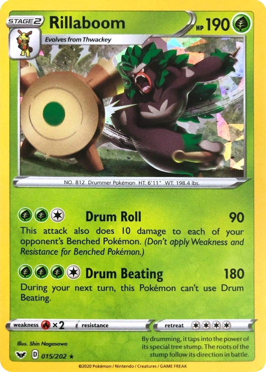 Image for Rillaboom - 015/202 (Cracked Ice Holo) (015/202) - Pokemon